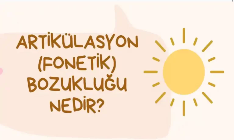 Artikülasyon Nedir